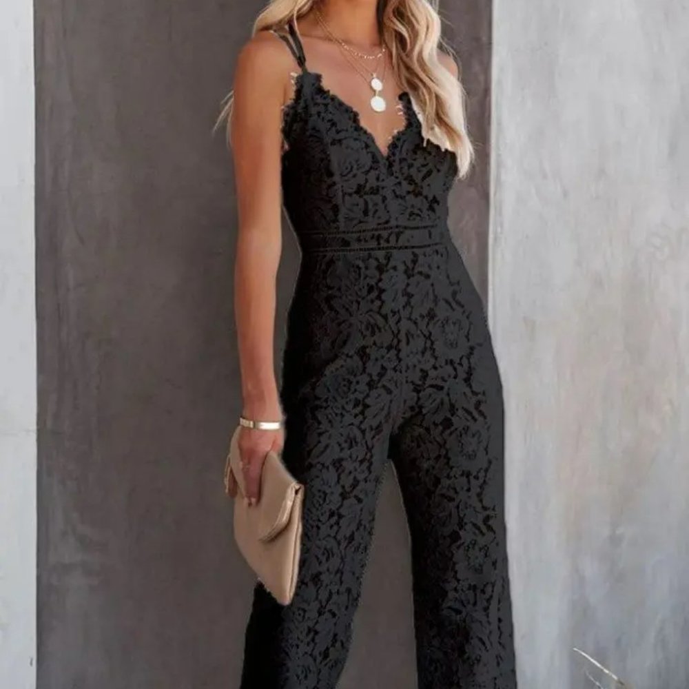 Casual Lace Jumpsuit